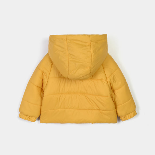 Infant Girls Polyester Quilted Jacket Sun-Yellow