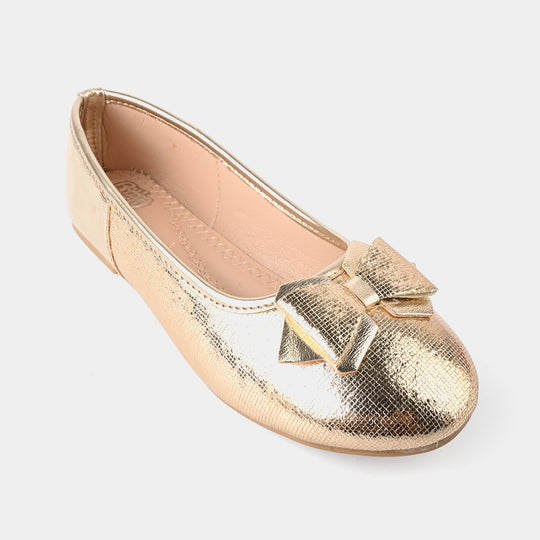 Girls Pumps 1319-Golden