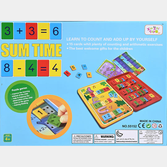 Sum Time Educational Arithmetic Puzzle Game