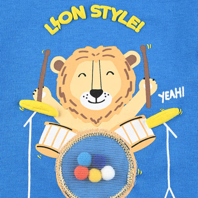 Infant Boys Cotton Jersey T-Shirt Lion Style