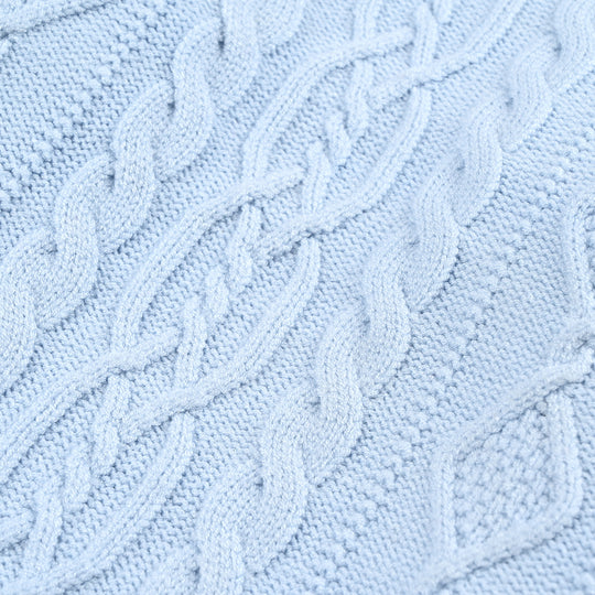 Girls VPN-Acrylic Sweater-Cable-L.Blue