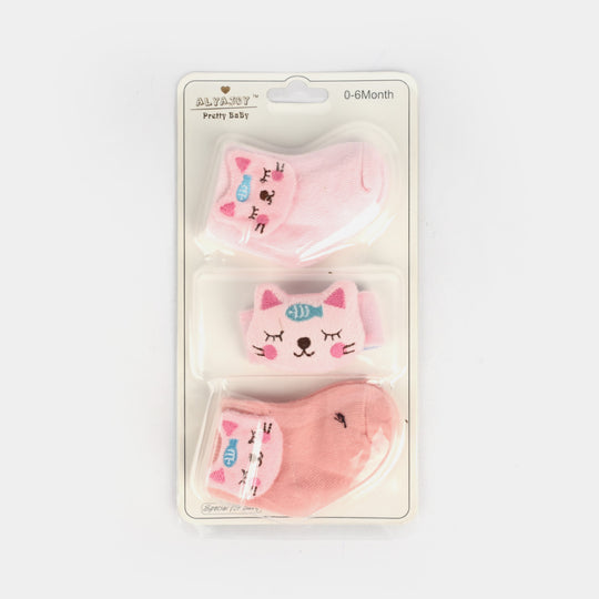 Baby Socks & Wrist Rattle Band Set – 6 Months