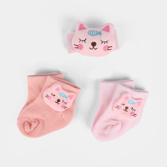 Baby Socks & Wrist Rattle Band Set – 6 Months