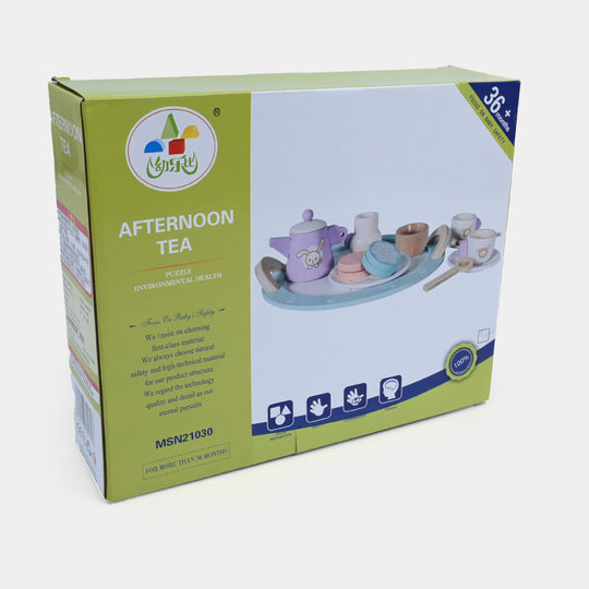Wooden Afternoon Tea Set