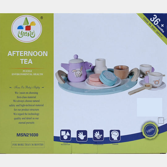 Wooden Afternoon Tea Set