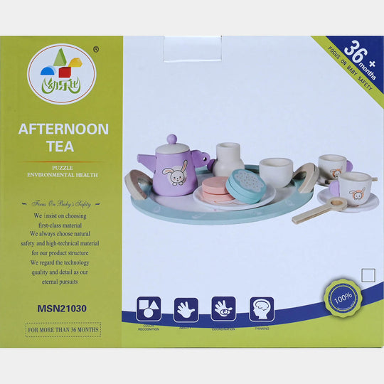 Wooden Afternoon Tea Set