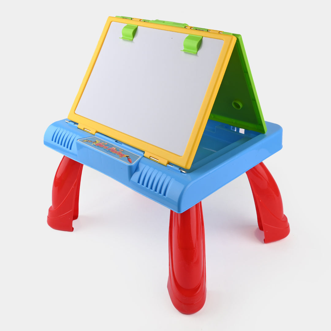 3 in1 Kid's Easel Projection Drawing Table For Kids