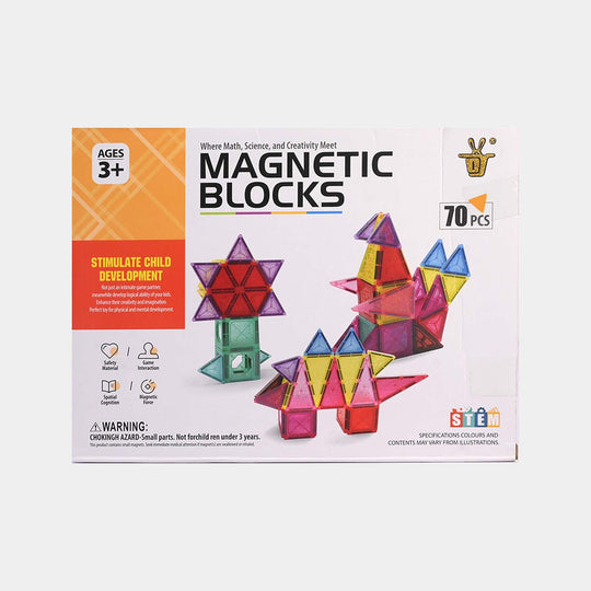Magnetic Tiles Building Blocks | 70PCs