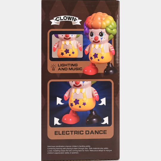 Electric Clown Walking Dancing Toy with Light & Music