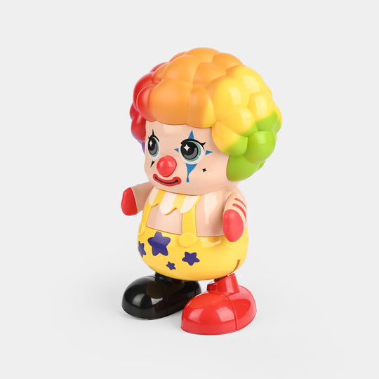Electric Clown Walking Dancing Toy with Light & Music