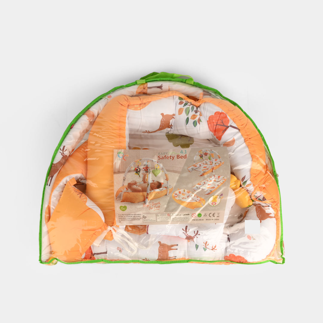 4-in-1 Baby Safety Bed &amp; Activity Play Gym Set