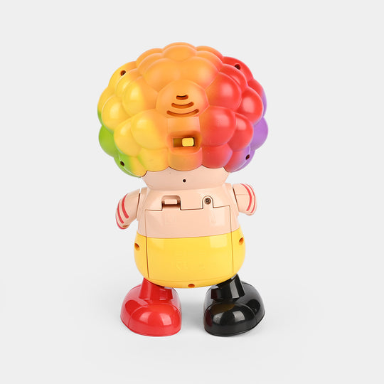 Electric Clown Walking Dancing Toy with Light & Music