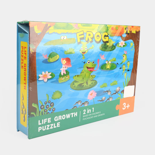 Frog Life Growth 2-in-1 Educational Puzzle