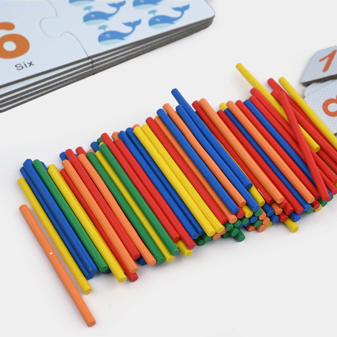 Wooden Number Match & Counting Set