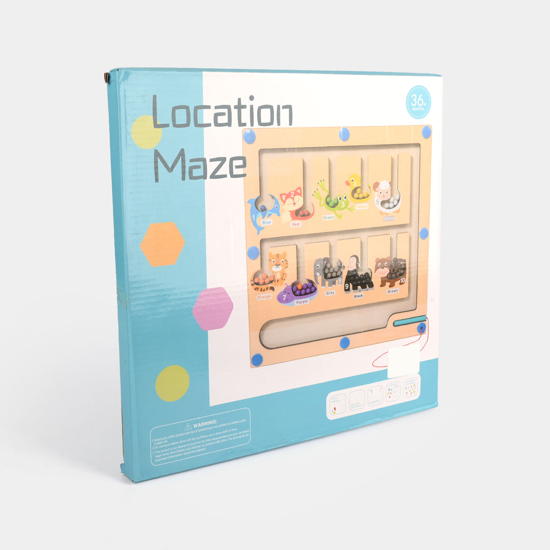 Wooden Maze Location Magnetic Ball