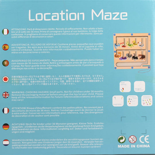 Wooden Maze Location Magnetic Ball