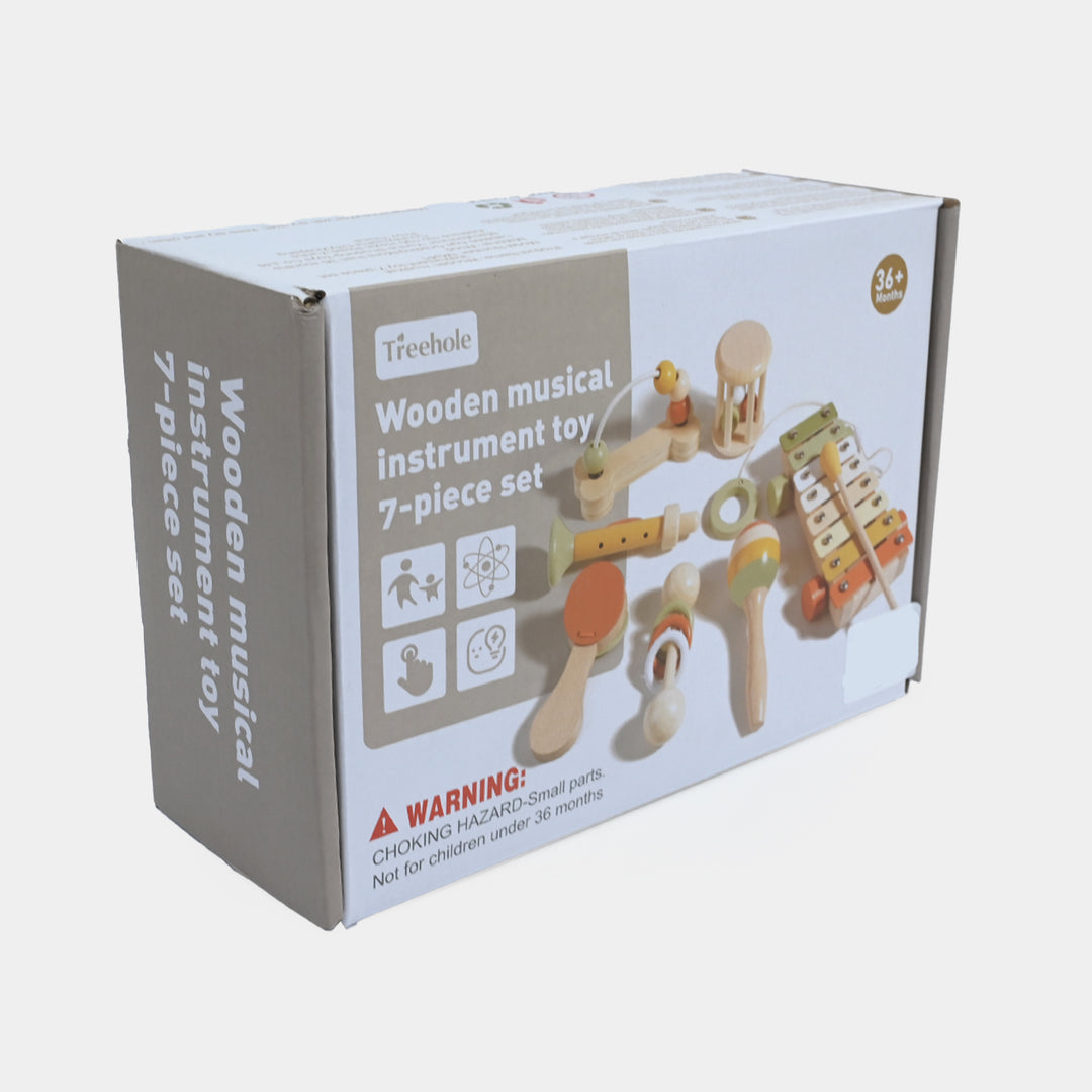 Wooden Musical Instrument Toy 7-Piece Set