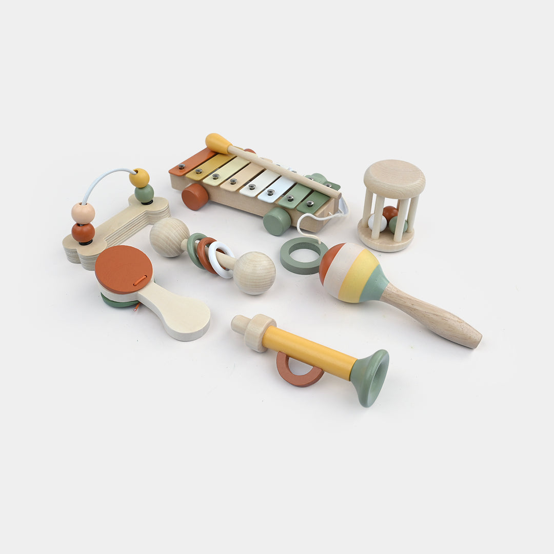 Wooden Musical Instrument Toy 7-Piece Set