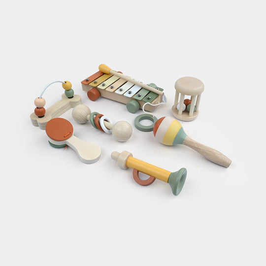 Wooden Musical Instrument Toy 7-Piece Set