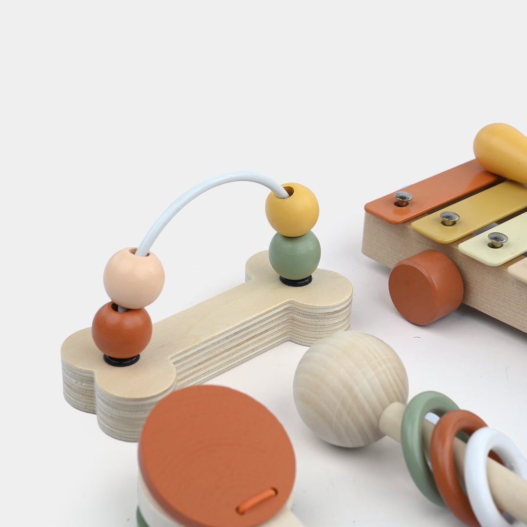 Wooden Musical Instrument Toy 7-Piece Set