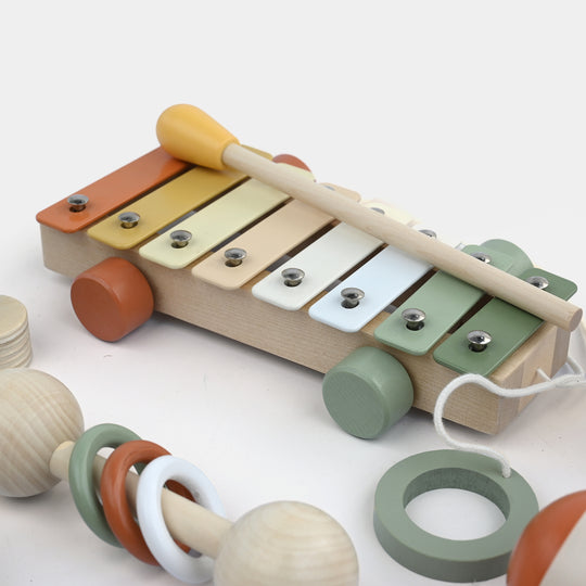 Wooden Musical Instrument Toy 7-Piece Set
