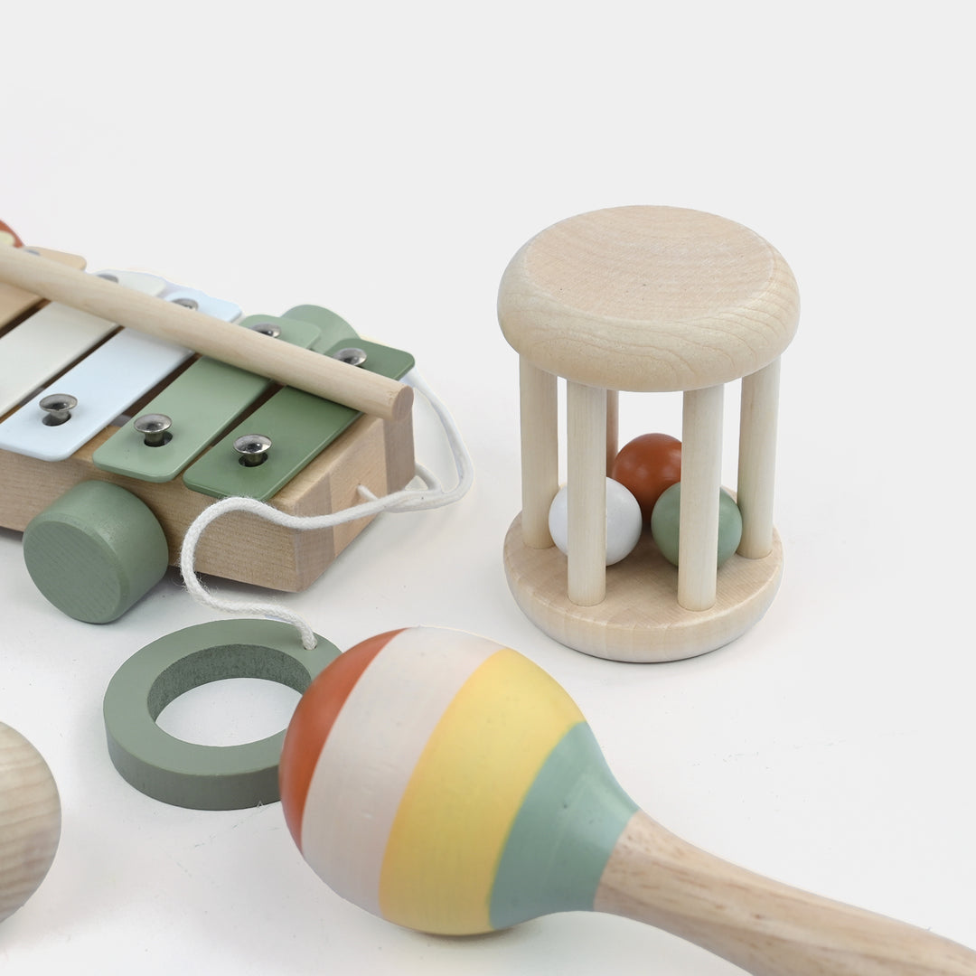 Wooden Musical Instrument Toy 7-Piece Set