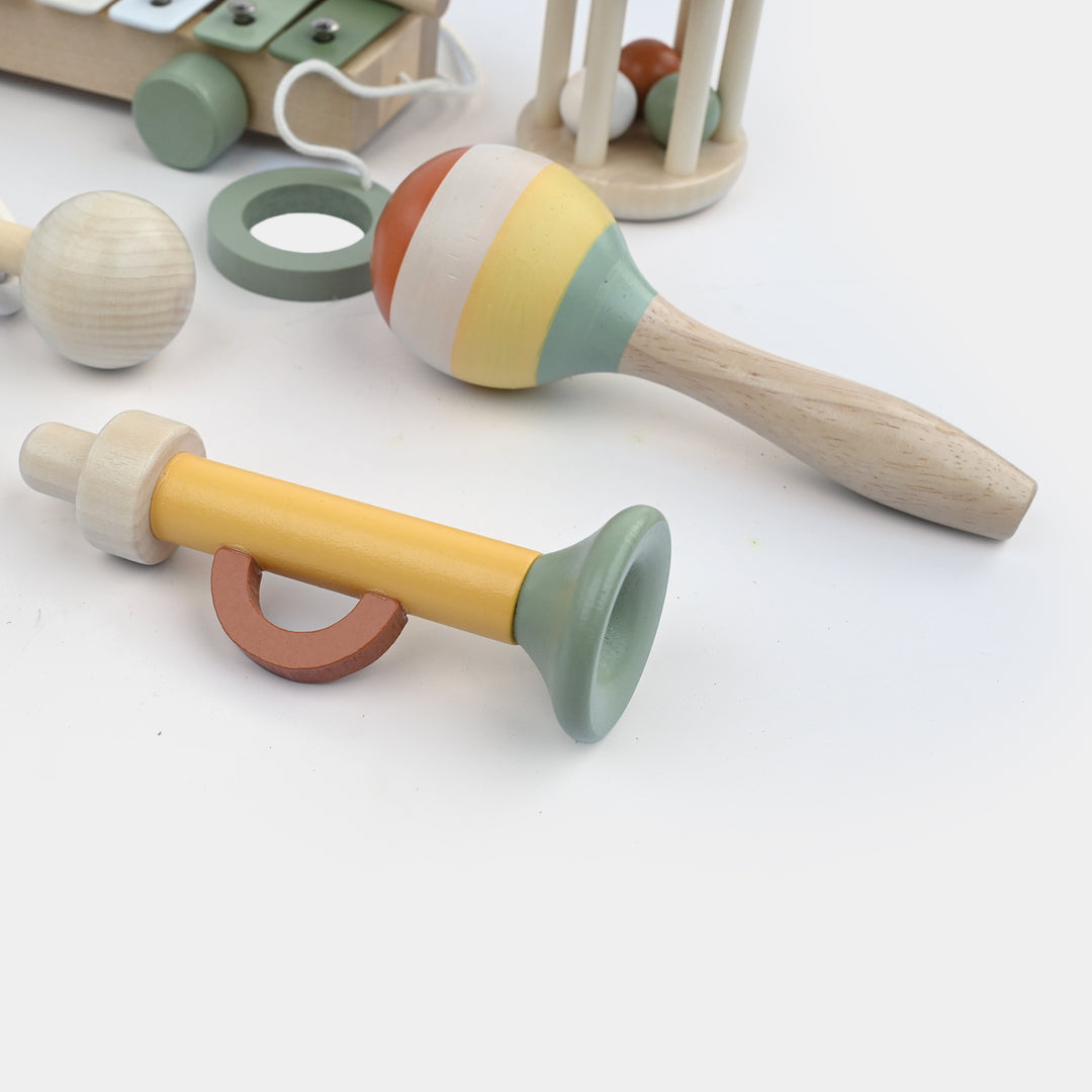 Wooden Musical Instrument Toy 7-Piece Set