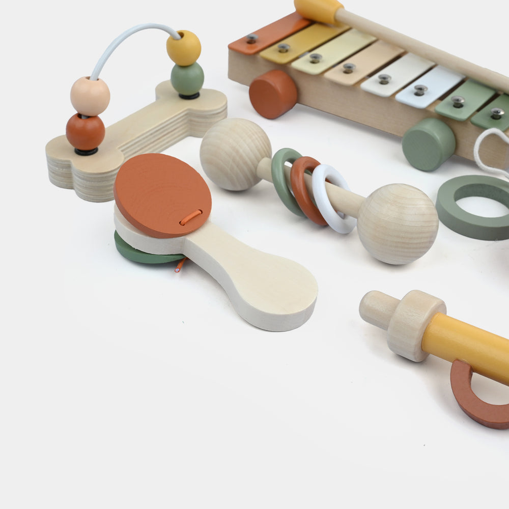 Wooden Musical Instrument Toy 7-Piece Set