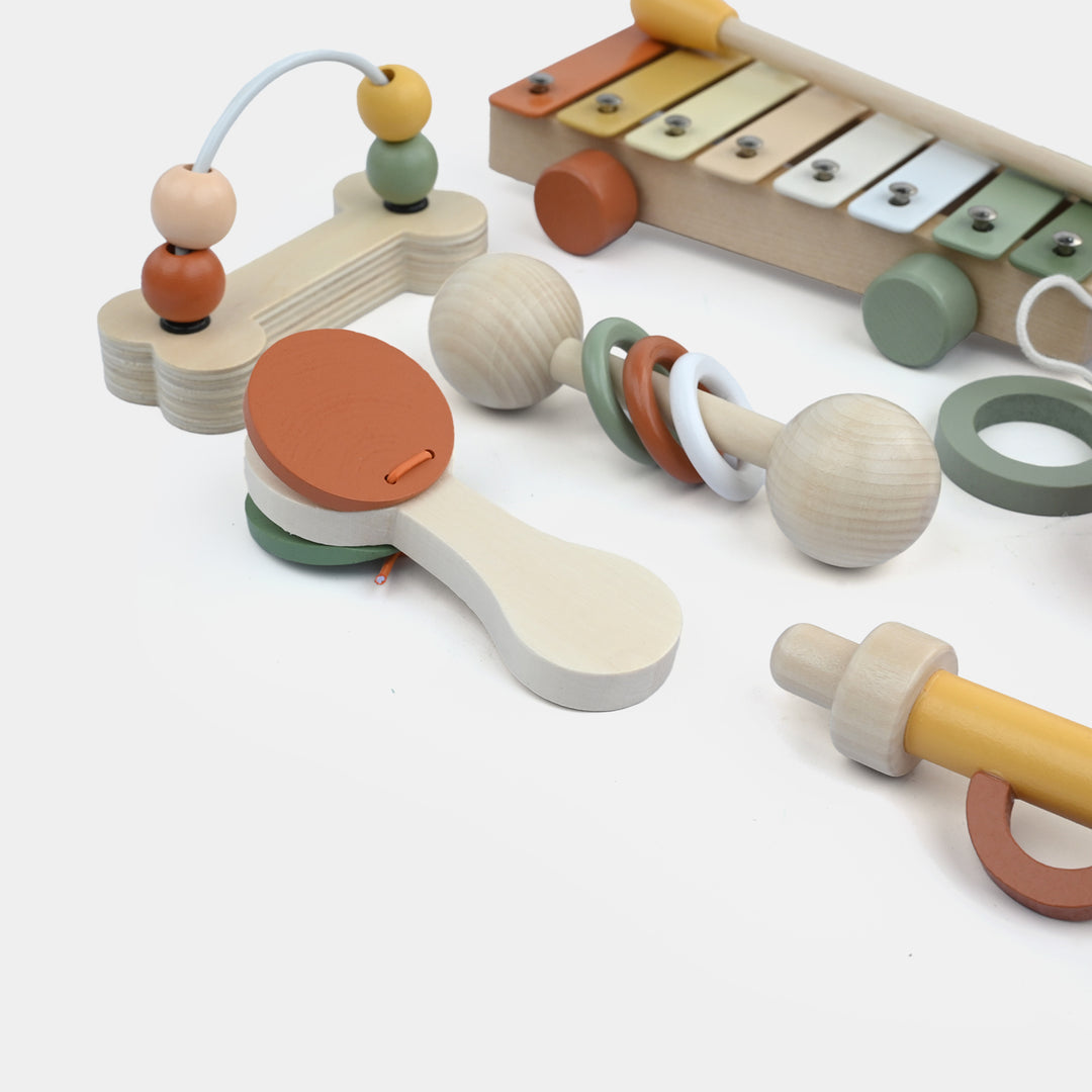 Wooden Musical Instrument Toy 7-Piece Set