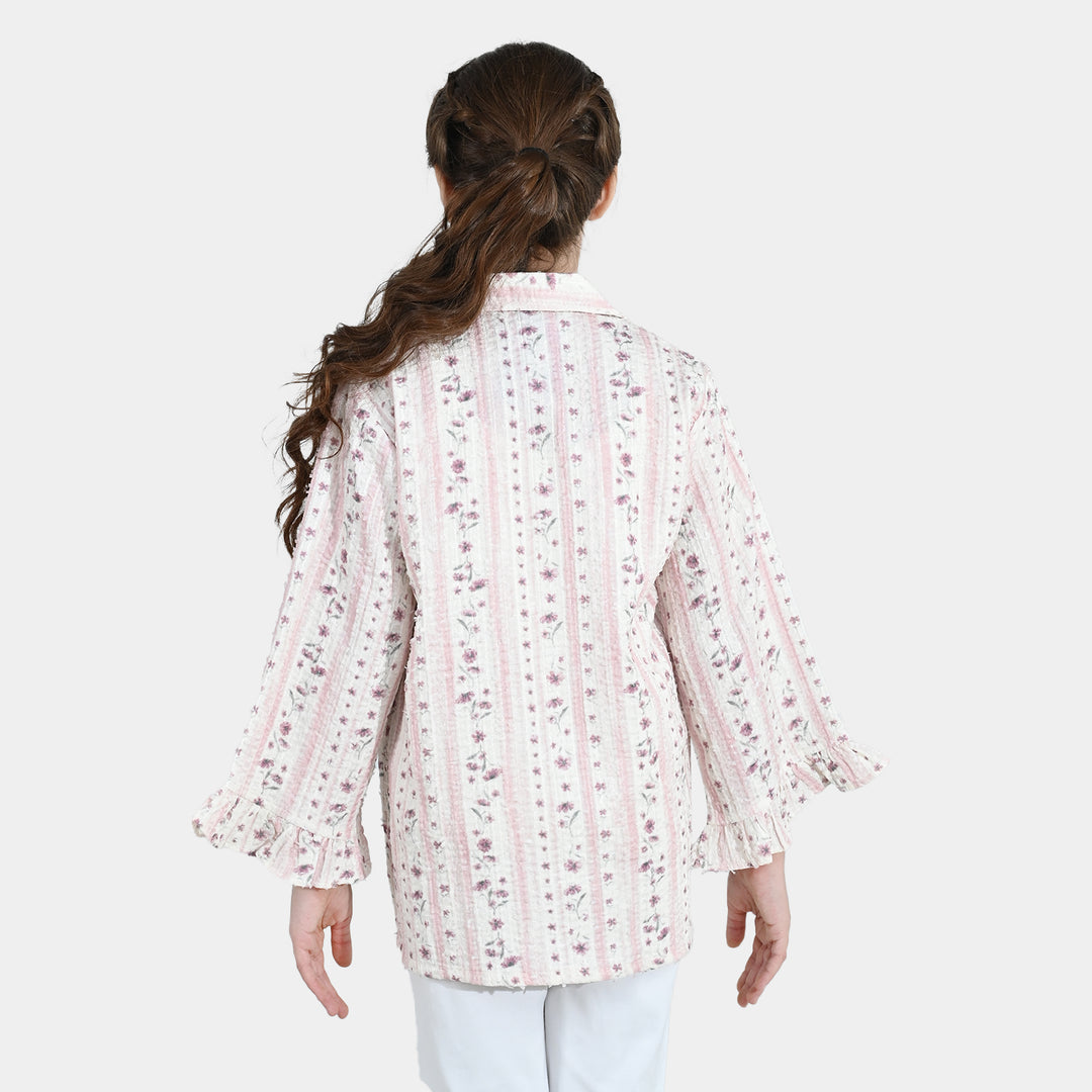 Girls Jacquard Top - Multi