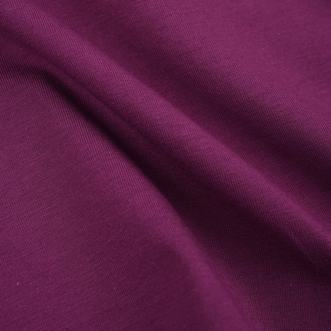 Girls Lycra Jersey T-Shirt Love-Purple