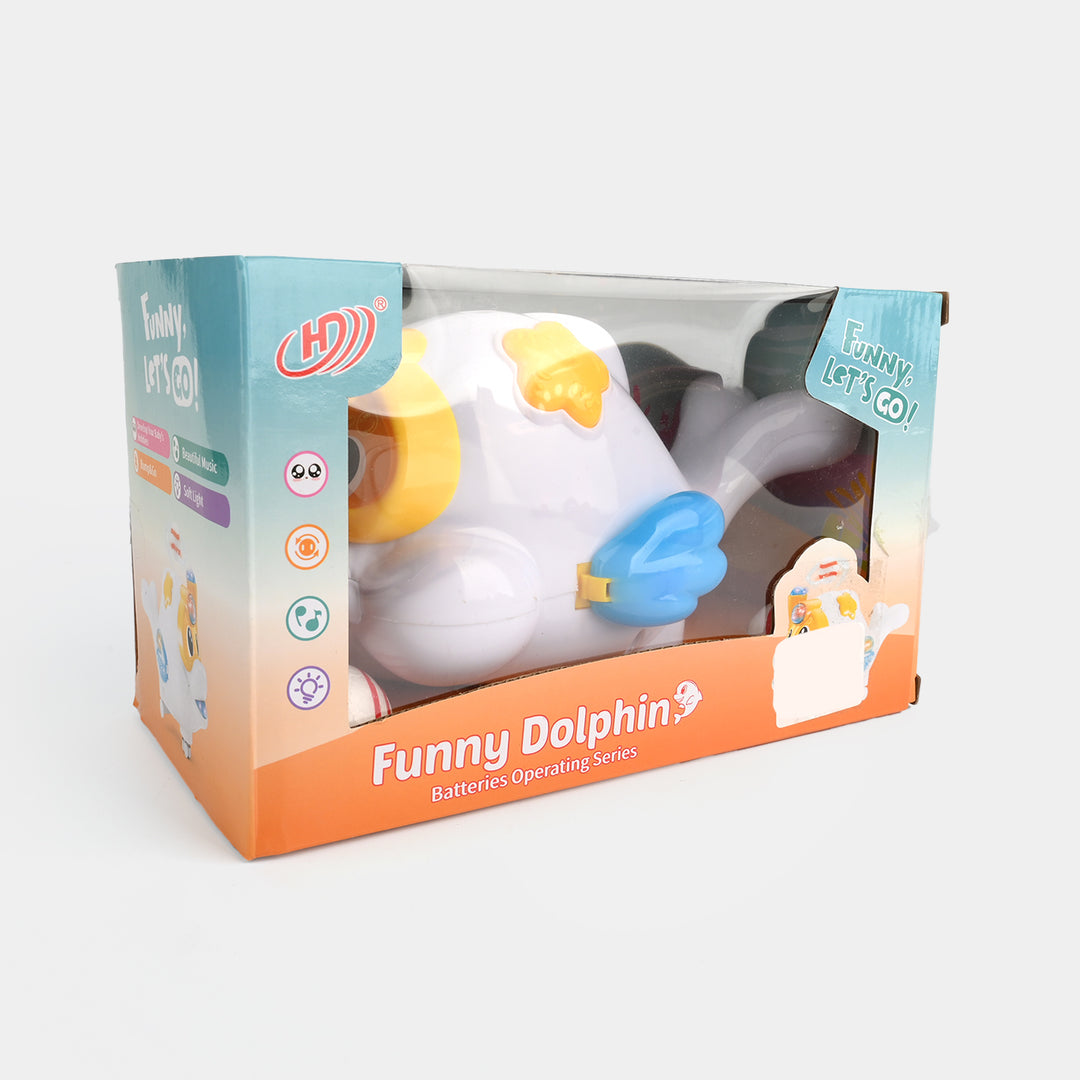 Electric Dolphin Floating Toy with Light & Sound