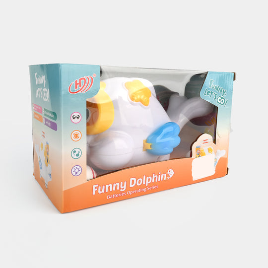 Electric Dolphin Floating Toy with Light & Sound