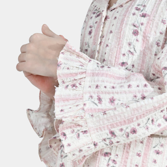 Girls Jacquard Top - Multi