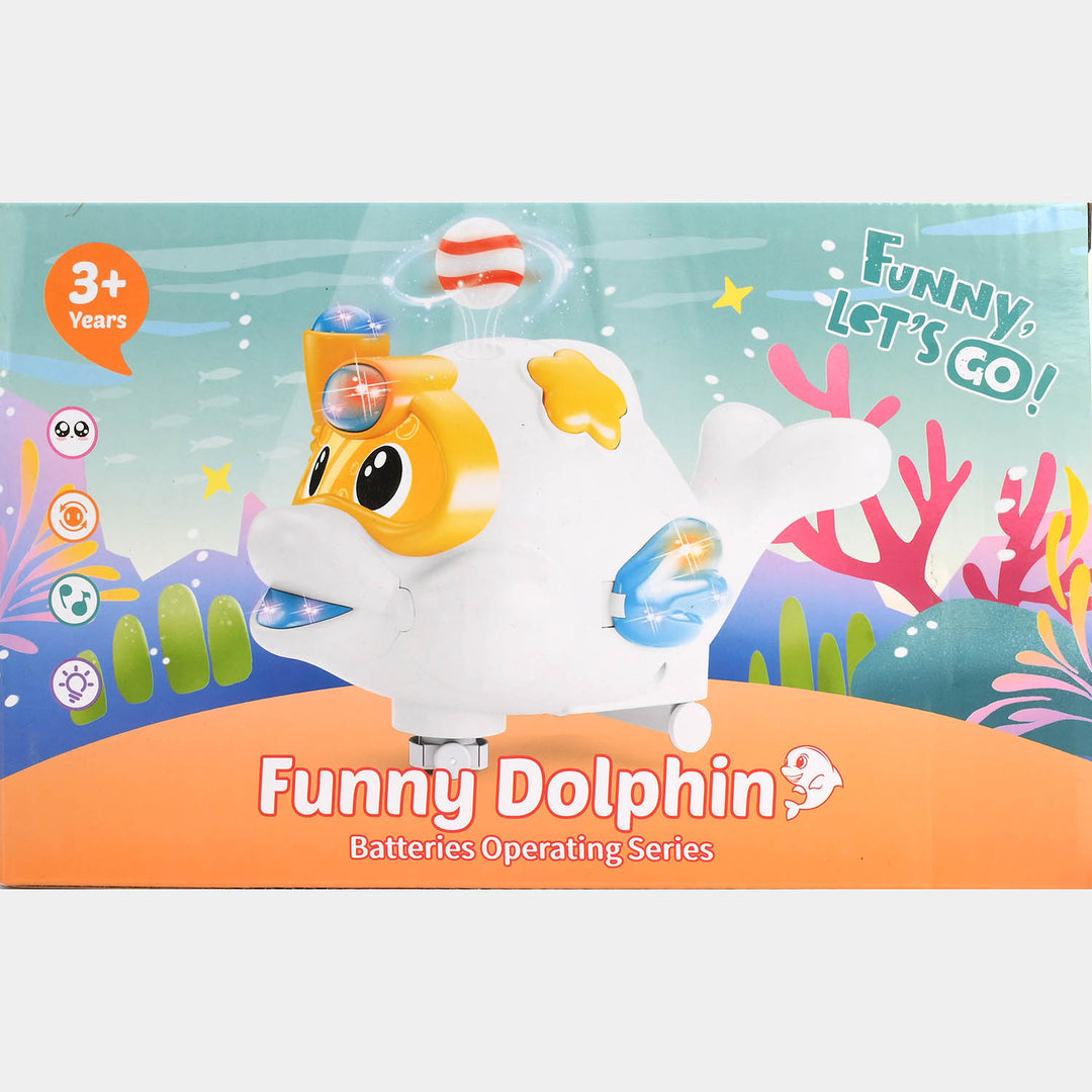 Electric Dolphin Floating Toy with Light & Sound