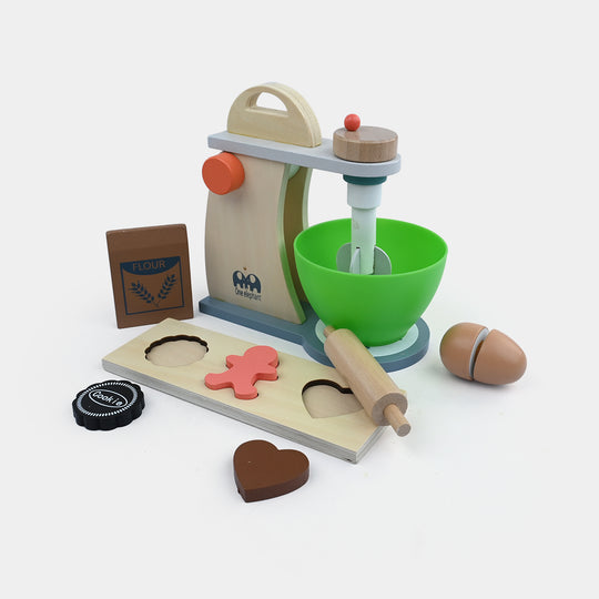 Educational Wooden Mixer & Baking Playset