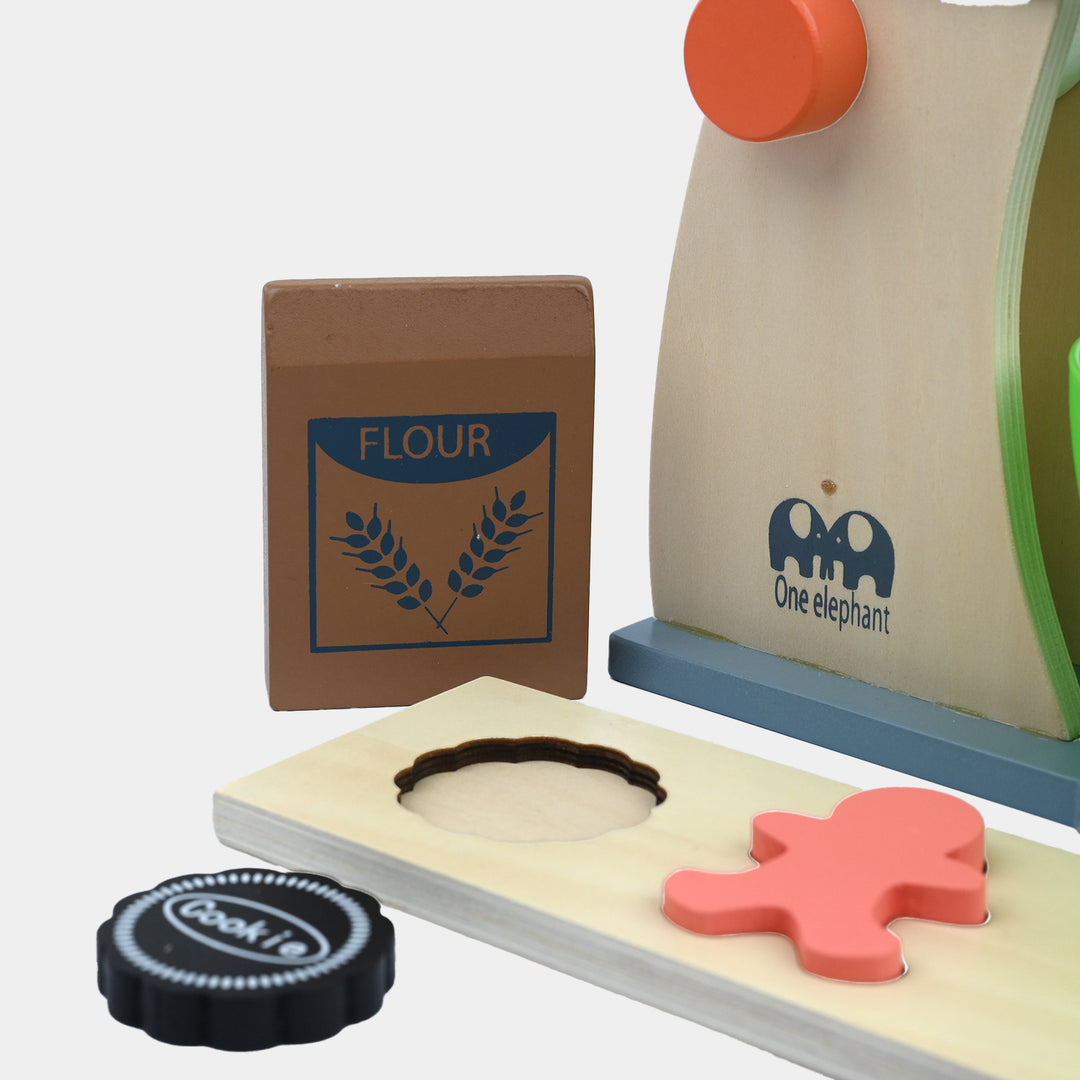 Educational Wooden Mixer & Baking Playset