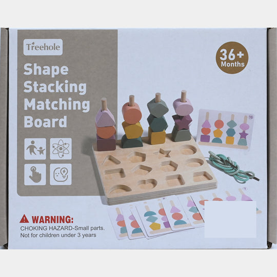 Wooden Shape Stacking Matching Board