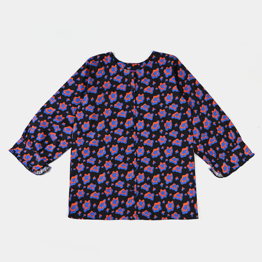 Teen Girls Cotton Poplin Co-ord Set Egg Youk-BLACK