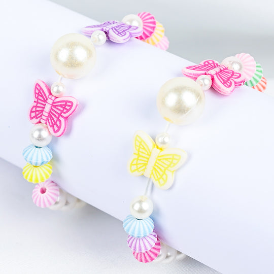 Girls Charm Beaded Bracelet
