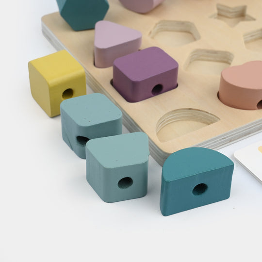 Wooden Shape Stacking Matching Board