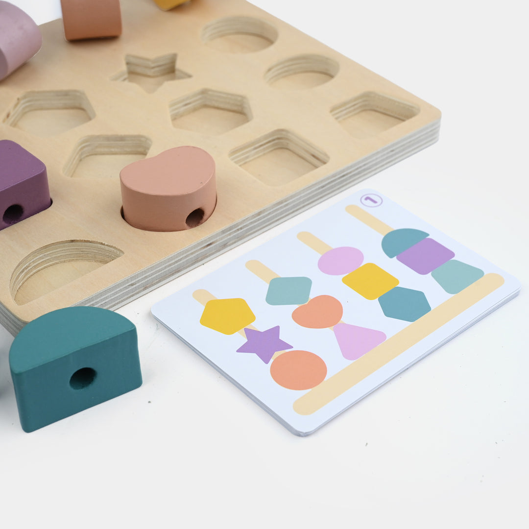 Wooden Shape Stacking Matching Board