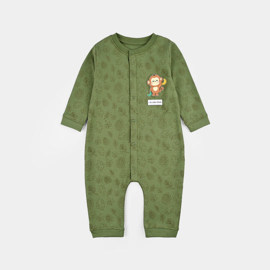 Infant Boys Cotton Interlock Romper ADVENTURE BEGINS