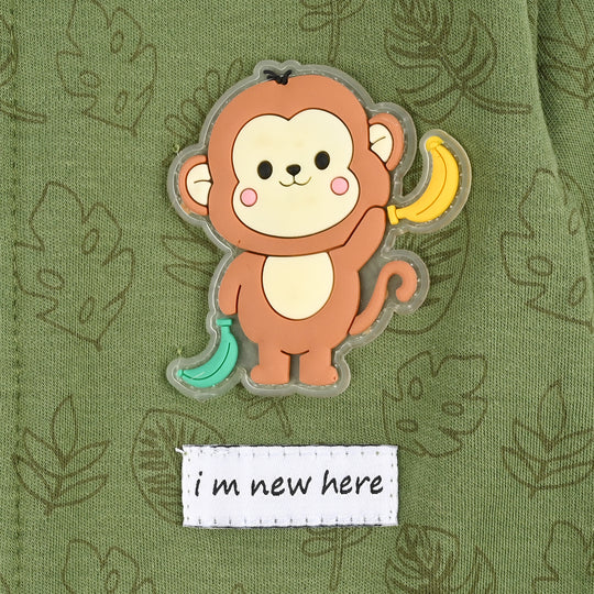 Infant Boys Cotton Interlock Romper ADVENTURE BEGINS