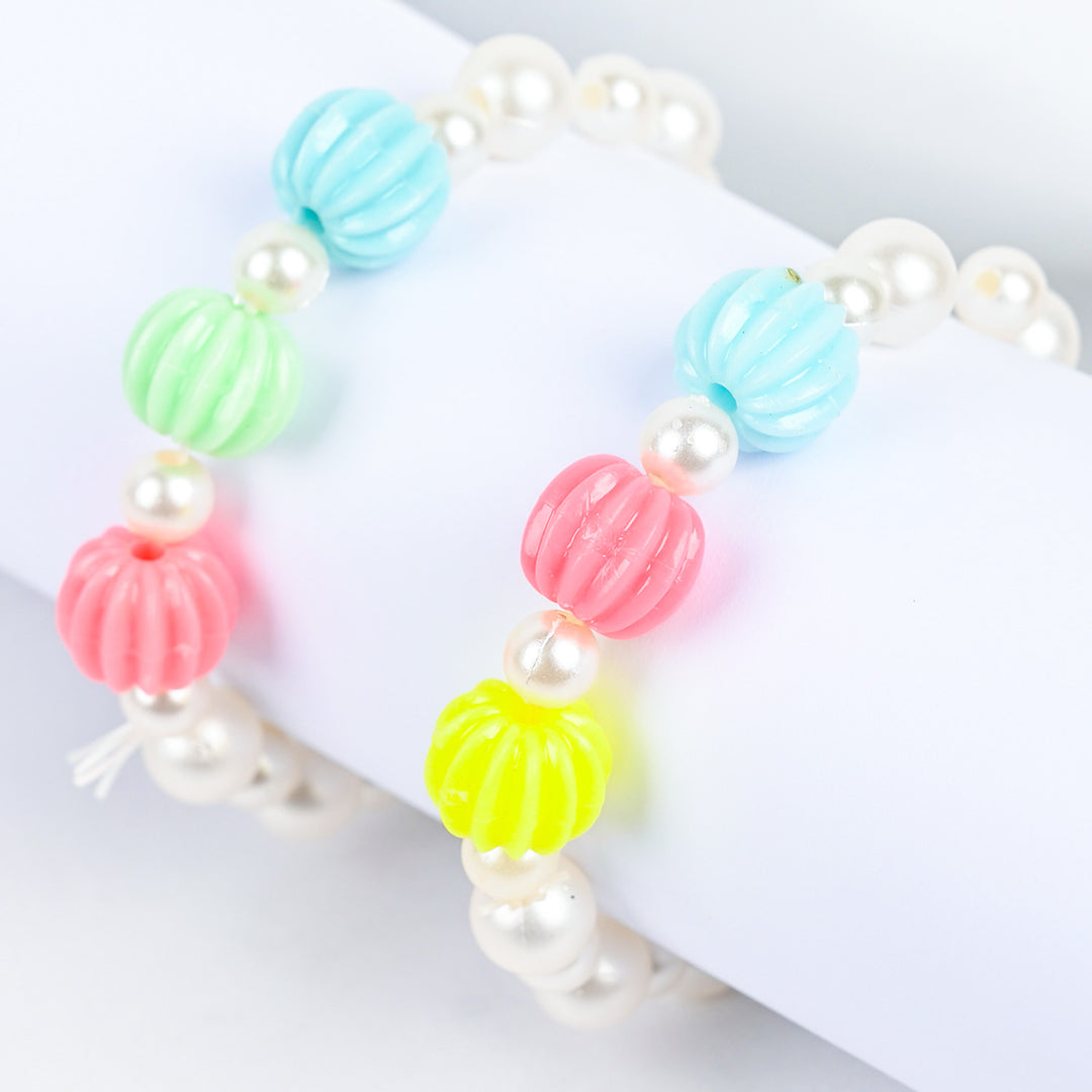 Girls Charm Beaded Bracelet