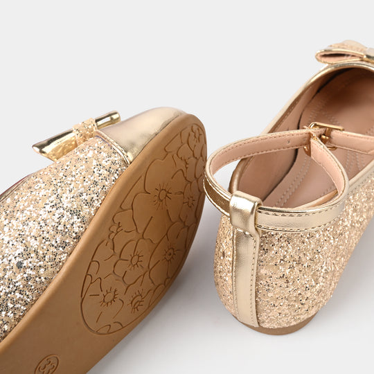 Girls Pumps ZP-044-Golden