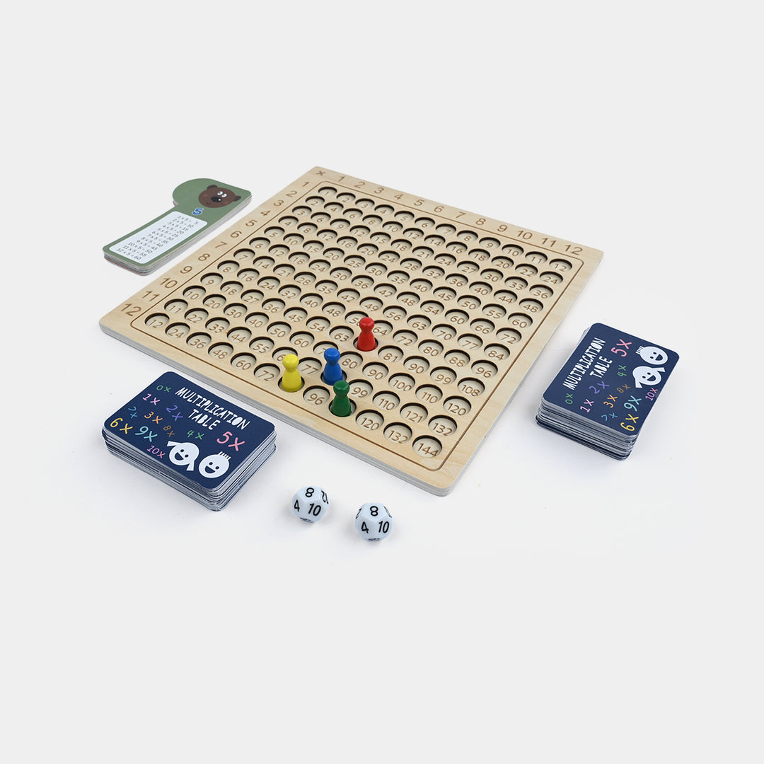 Wooden Multiplication Board Game 12x12