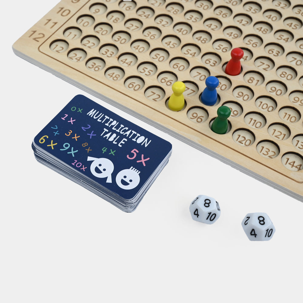 Wooden Multiplication Board Game 12x12