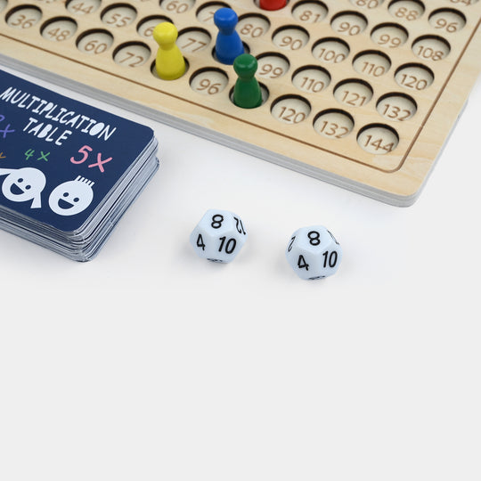 Wooden Multiplication Board Game 12x12