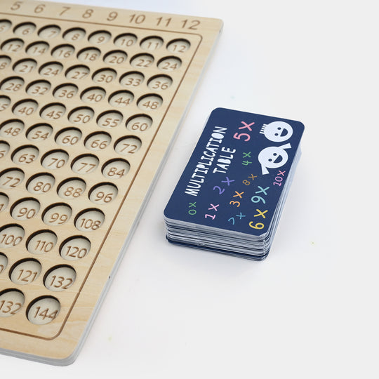 Wooden Multiplication Board Game 12x12
